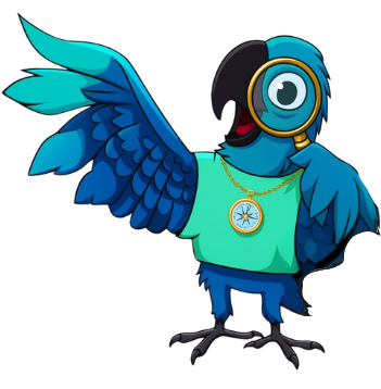 Ilustração de uma rapariga com uma lupa